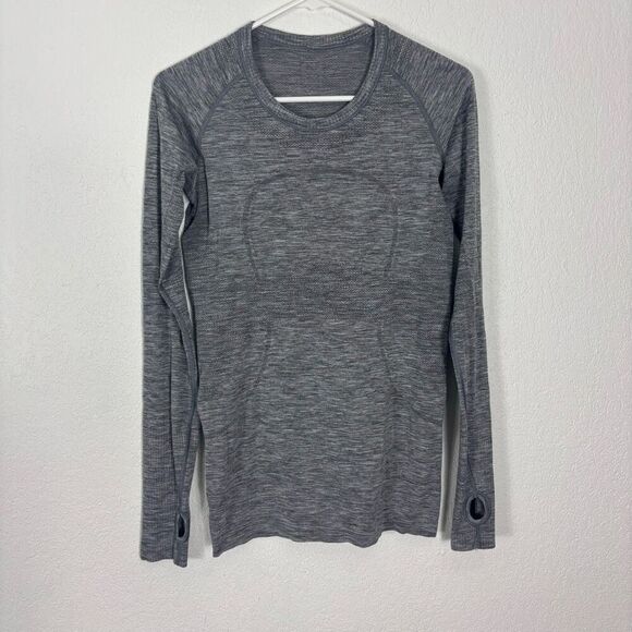 Lululemon Grey Swiftly Tech Long Sleeve Top Women's Size 8 - Picture 1 of 7